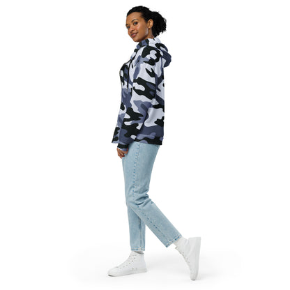 Zip Up Camo Hoodie | Unisex | Light Blue Camouflage