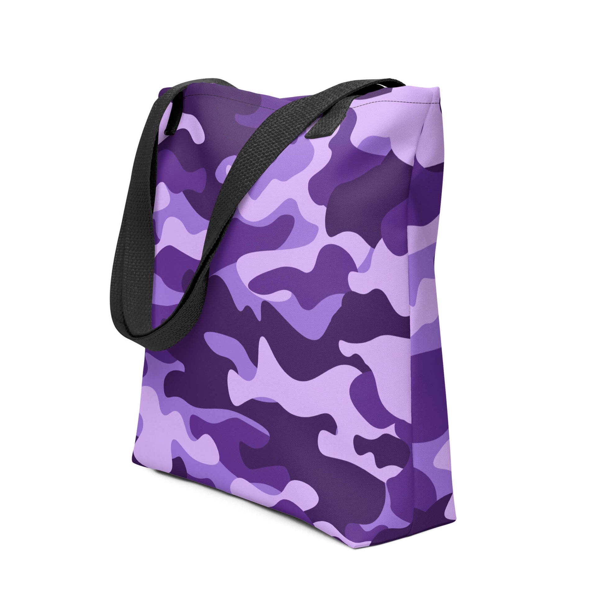 Camo Tote Bag | Purple, Blue & Mauve Camouflage