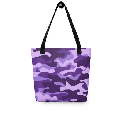 Camo Tote Bag | Purple, Blue & Mauve Camouflage