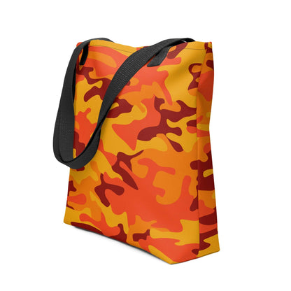 Camo Tote Bag | Orange & Red Camouflage