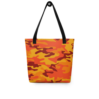 Camo Tote Bag | Orange & Red Camouflage