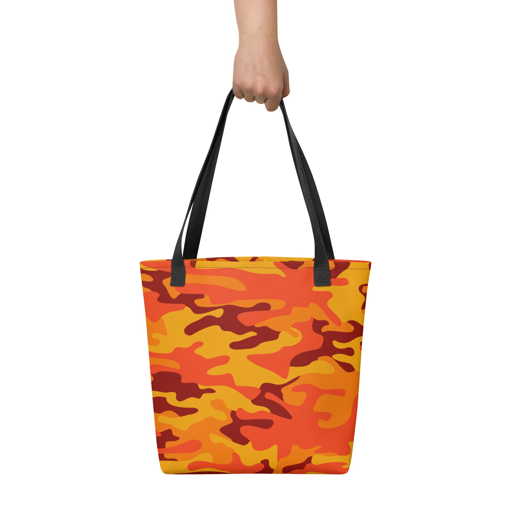 Camo Tote Bag | Orange & Red Camouflage