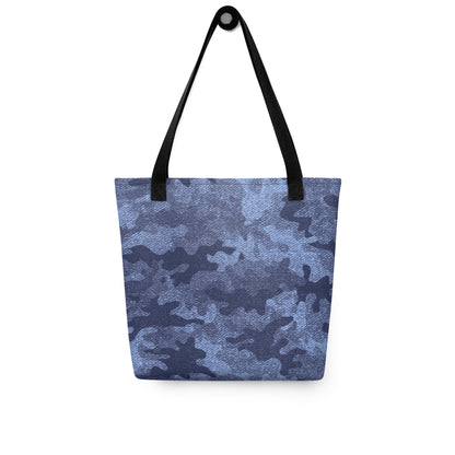 Camo Tote Bag | Denim Blue Camouflage