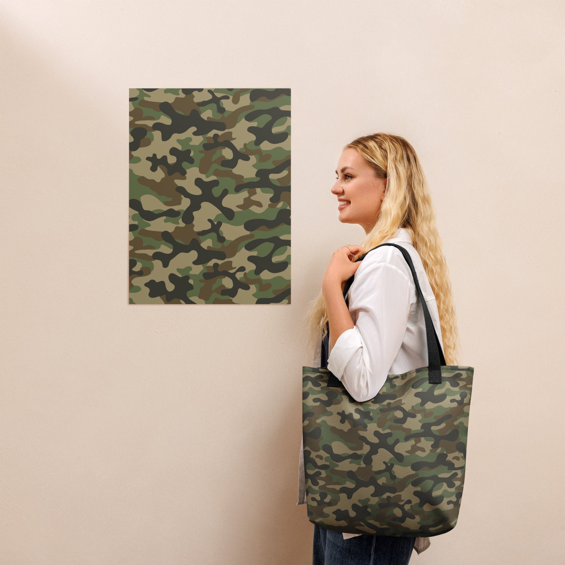 Camo Tote Bag | Military Brown Camouflage