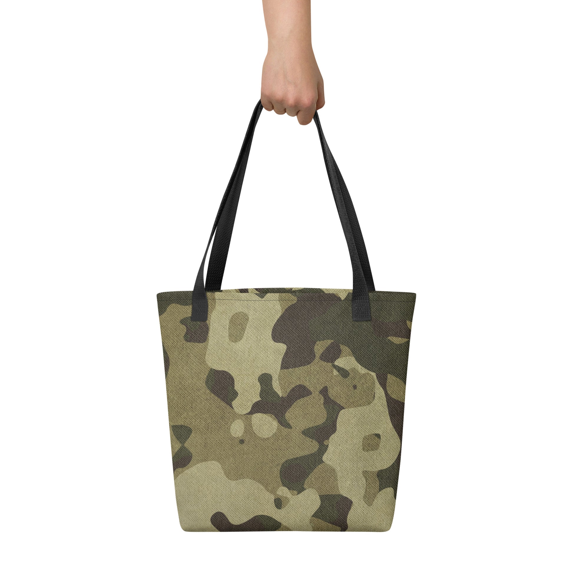 Camo Tote Bag | Green Fabric Camouflage