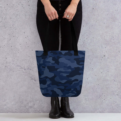 Camo Tote Bag | Deep Blue Camouflage