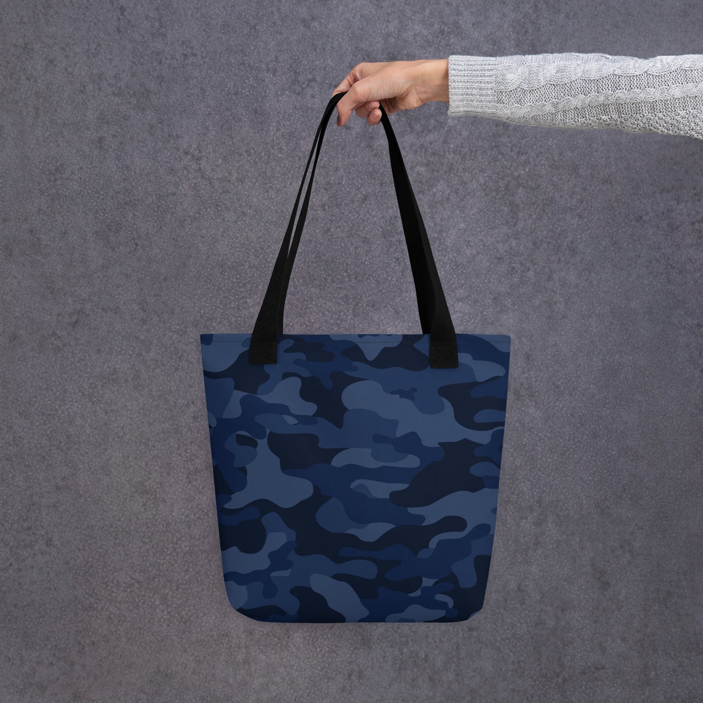 Camo Tote Bag | Deep Blue Camouflage