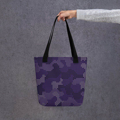 Camo Tote Bag | Blue Led Screen Camouflage