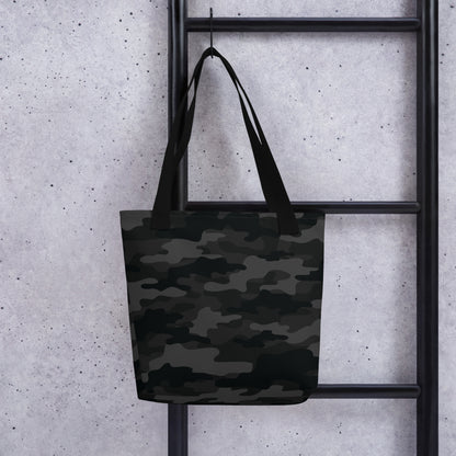 Camo Tote Bag | Black Camouflage