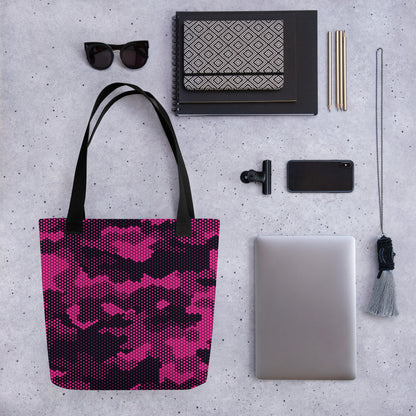 Camo Tote Bag | Pink Digital Camouflage