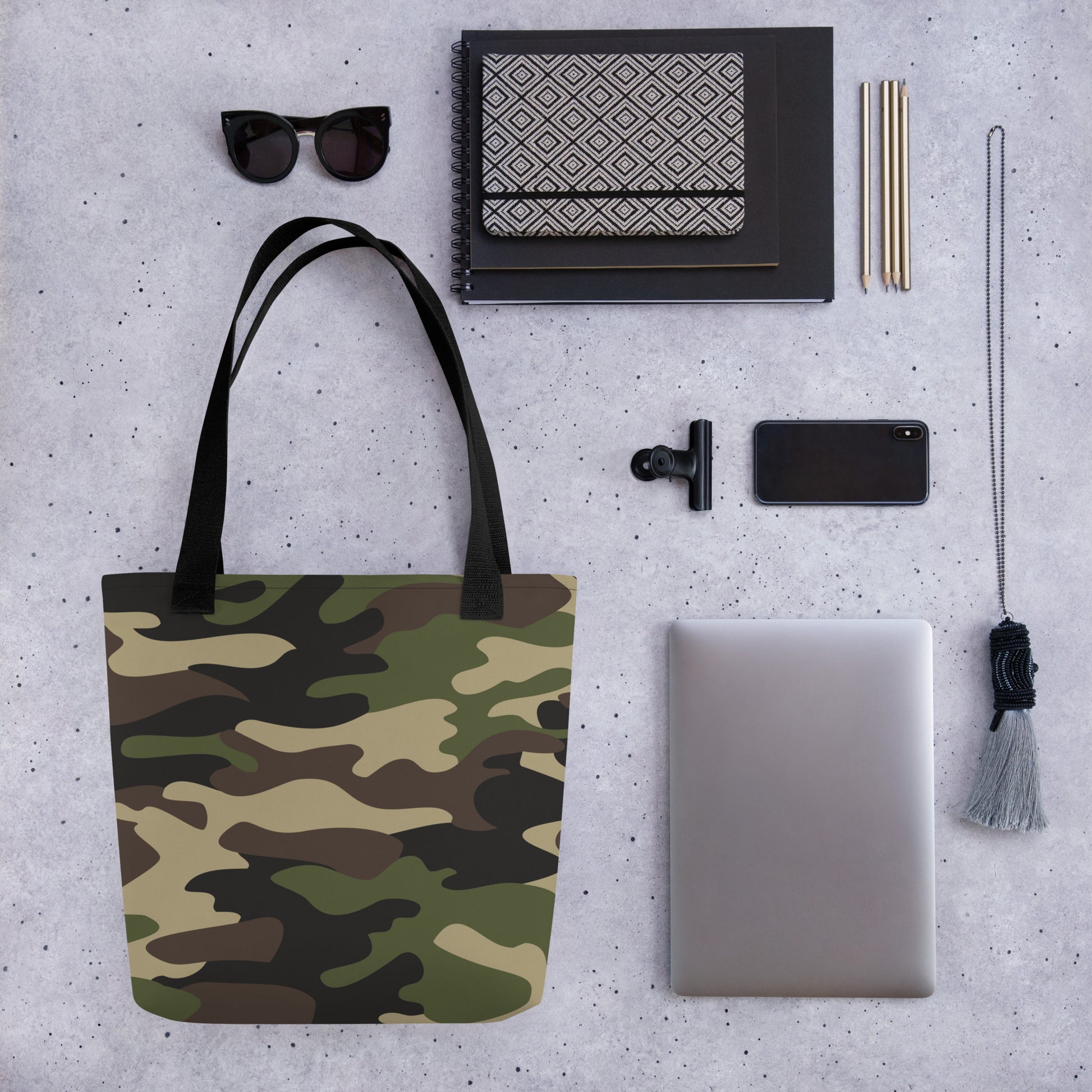 Camo Tote Bag | Classic Green Camouflage