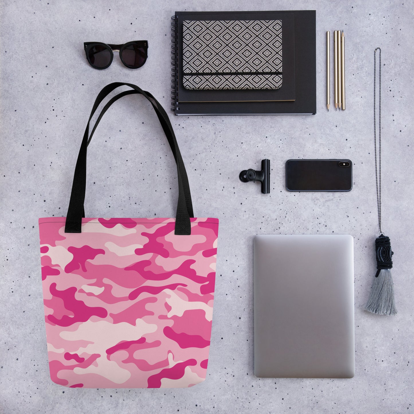 Camo Tote Bag | Lavender Pink Camouflage