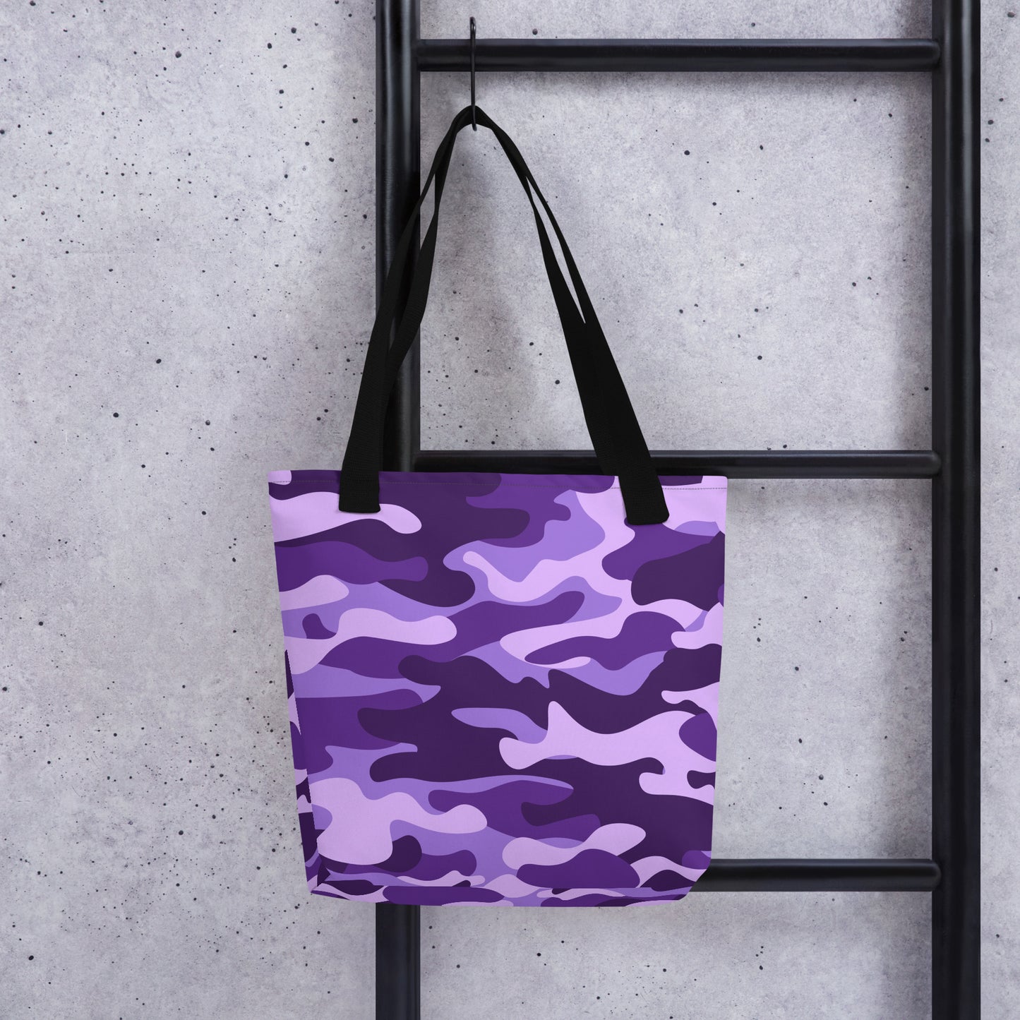 Camo Tote Bag | Purple, Blue & Mauve Camouflage