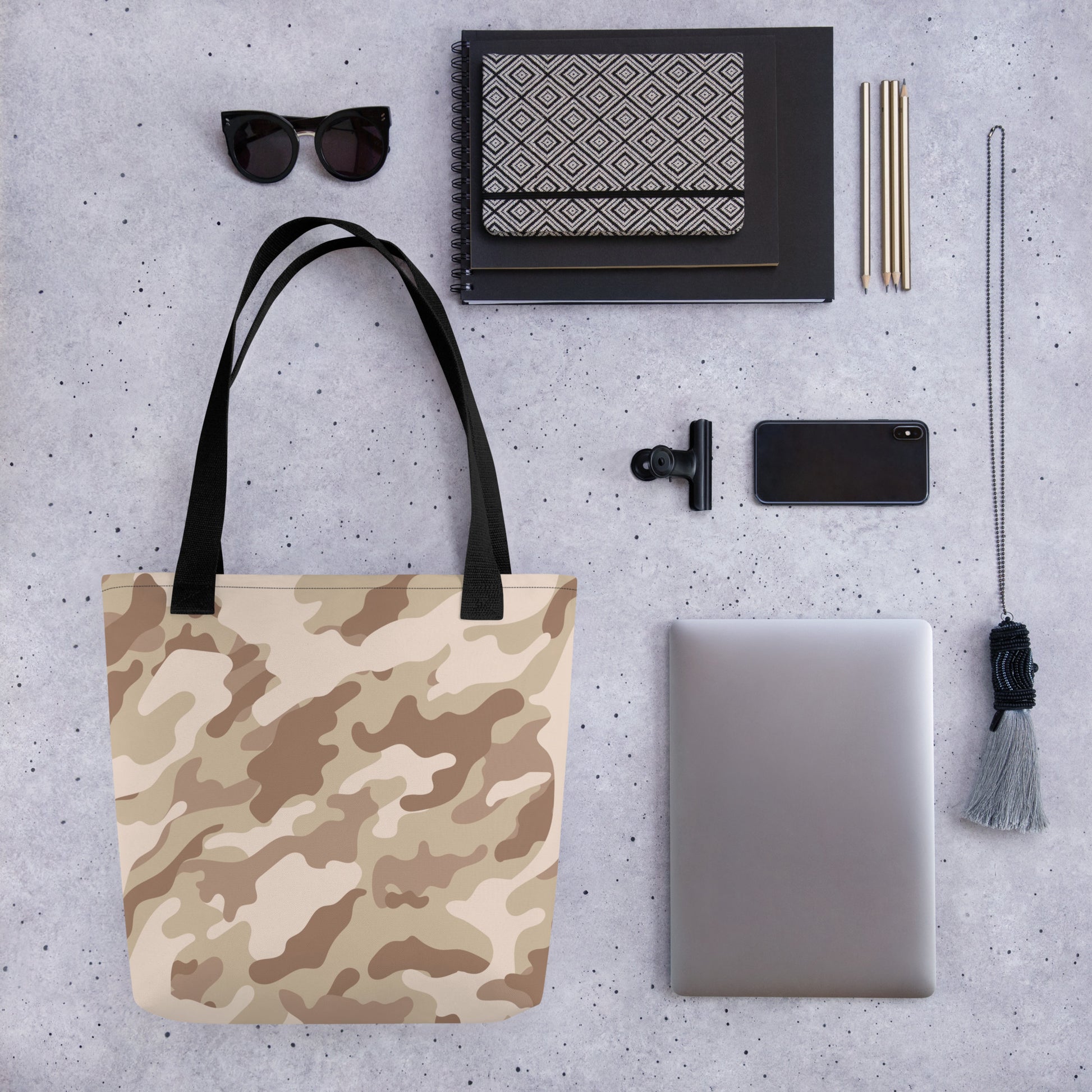 Camo Tote Bag | Brown Desert Camouflage