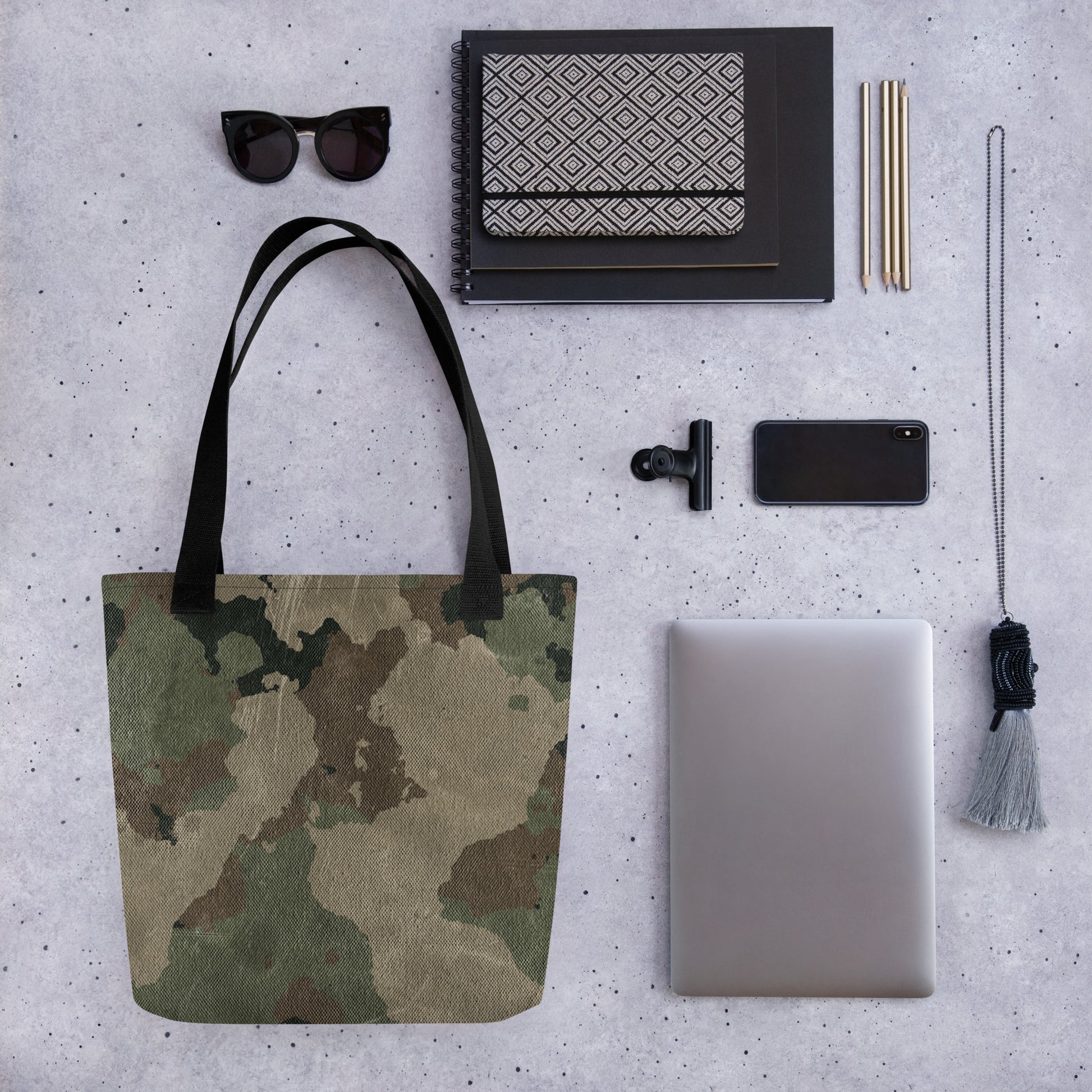 Camo Tote Bag | Dirty Old Brown Camouflage