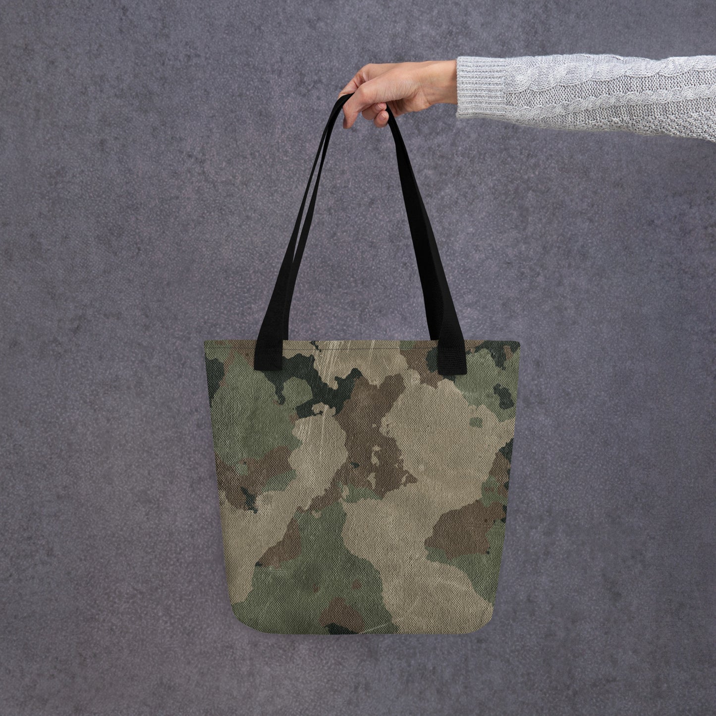 Camo Tote Bag | Dirty Old Brown Camouflage