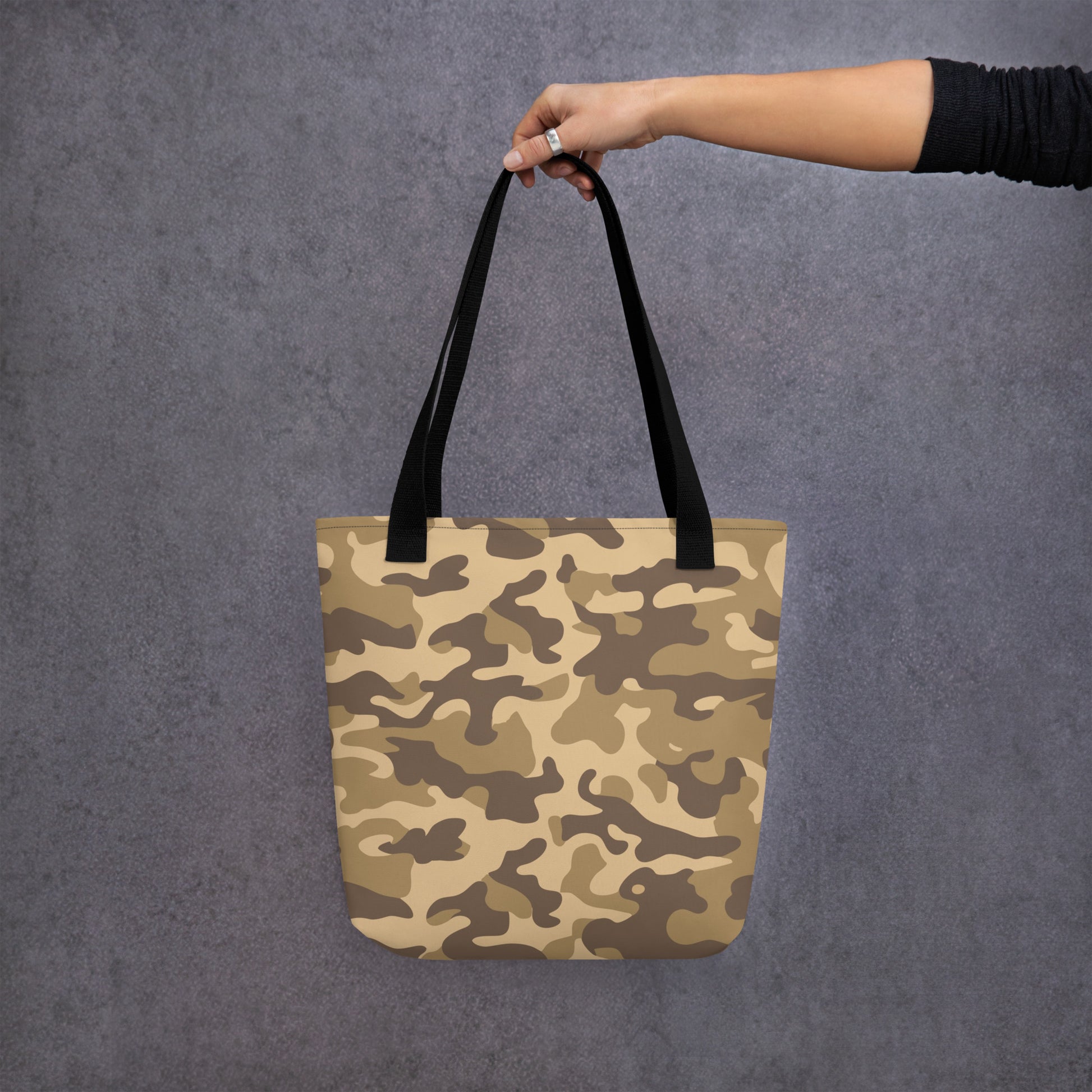 Camo Tote Bag | Khaki Camouflage