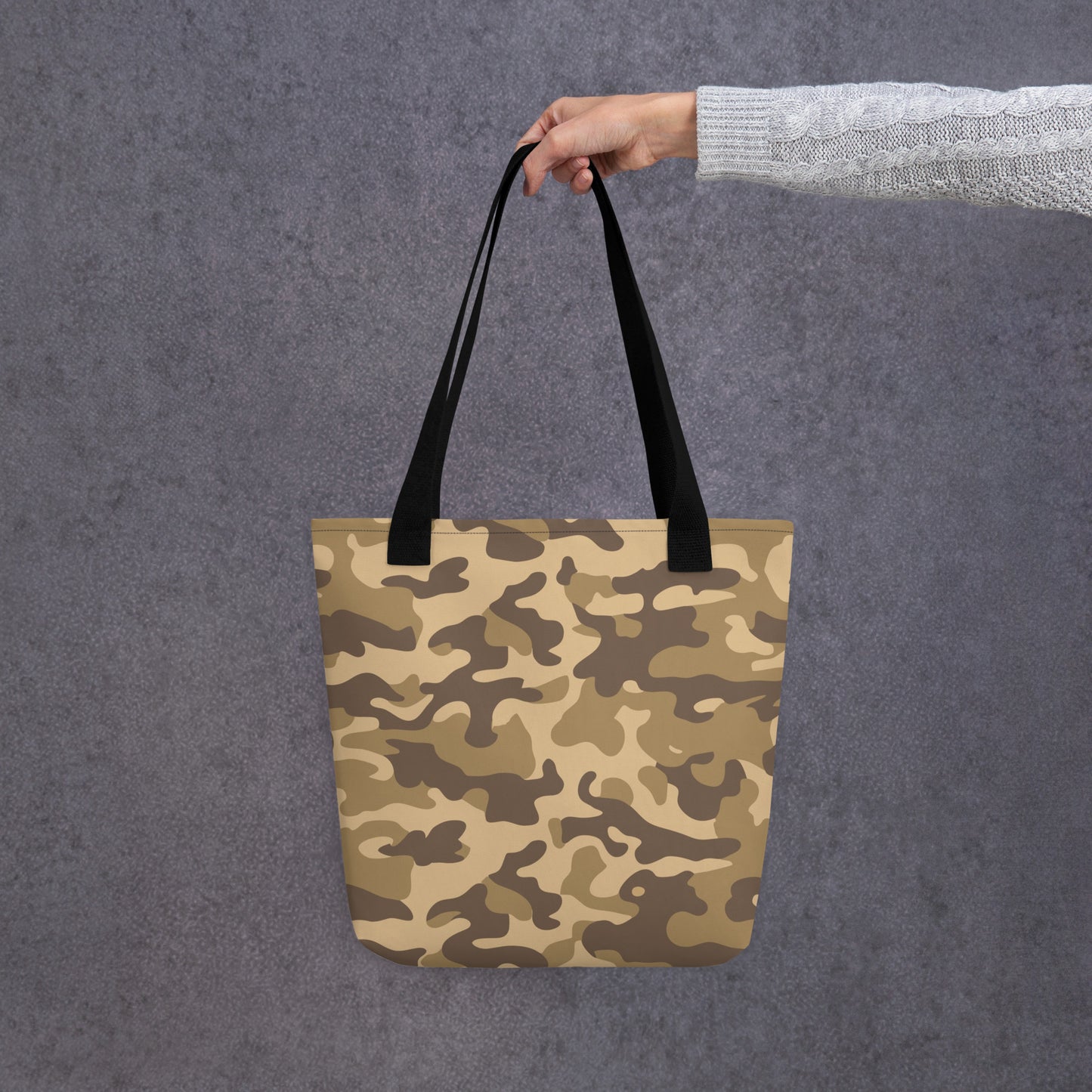 Camo Tote Bag | Khaki Camouflage