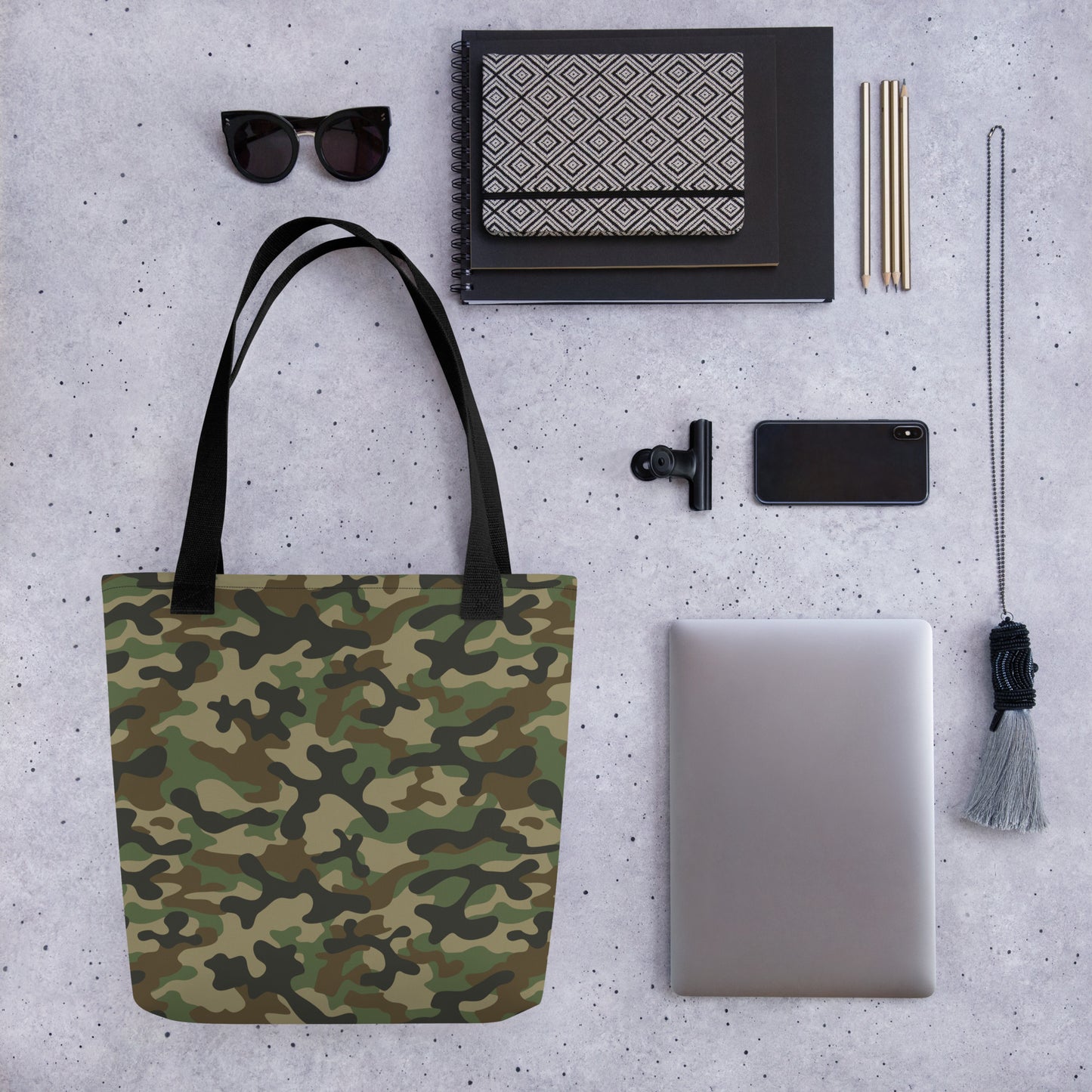 Camo Tote Bag | Military Brown Camouflage