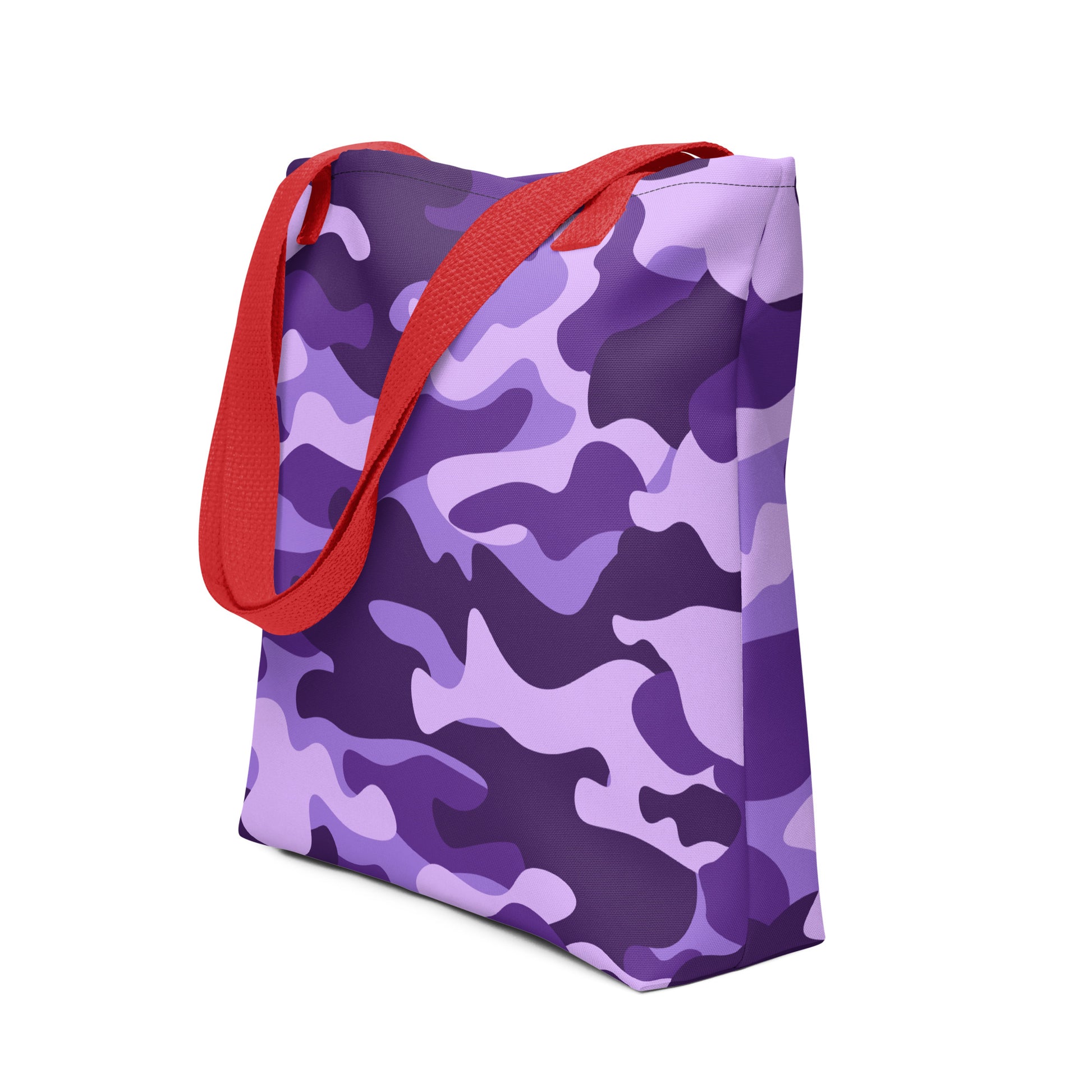 Camo Tote Bag | Purple, Blue & Mauve Camouflage