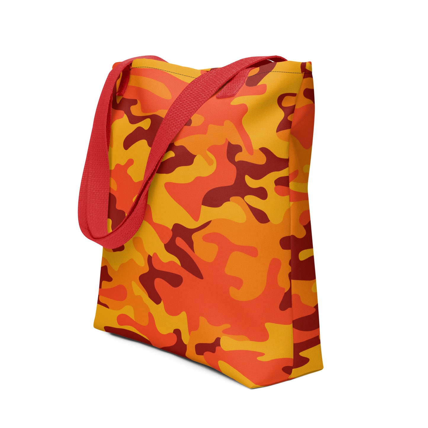 Camo Tote Bag | Orange & Red Camouflage