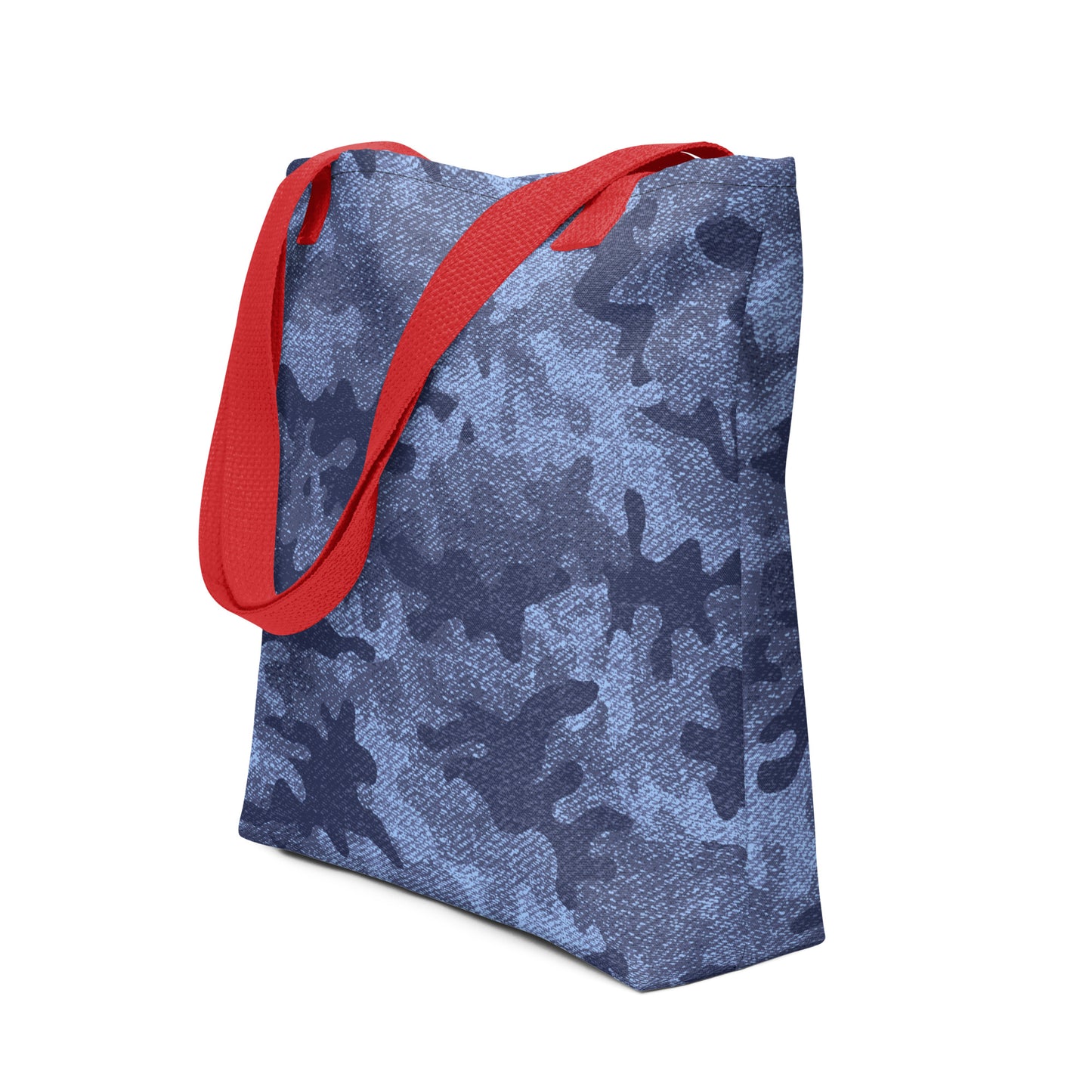 Camo Tote Bag | Denim Blue Camouflage