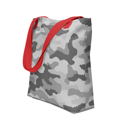 Camo Tote Bag | Black & White Digital Camouflage