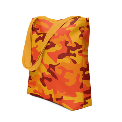 Camo Tote Bag | Orange & Red Camouflage