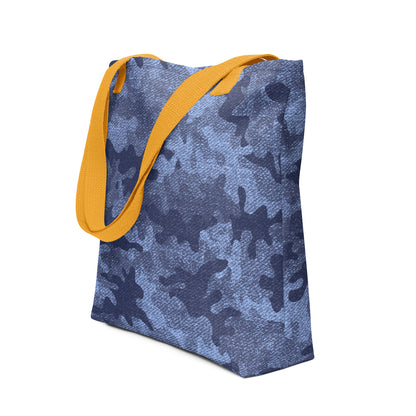 Camo Tote Bag | Denim Blue Camouflage