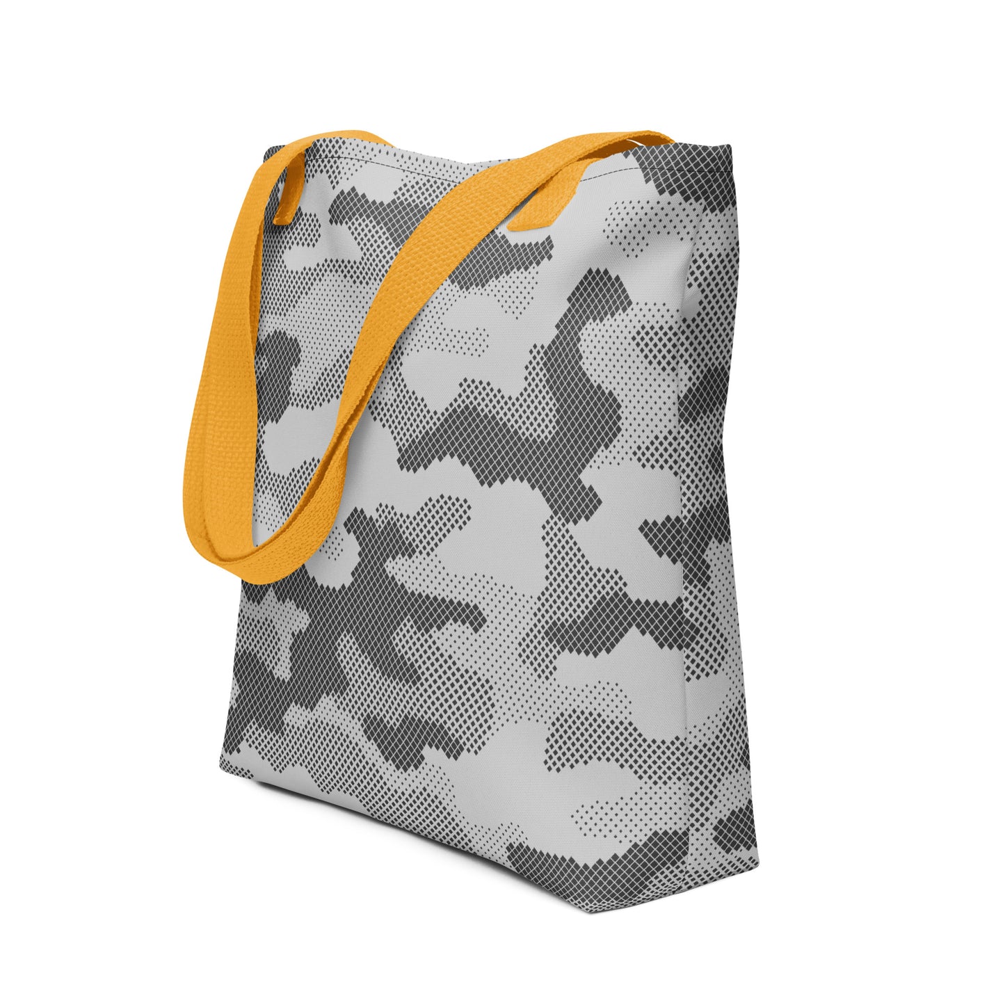 Camo Tote Bag | Black & White Digital Camouflage