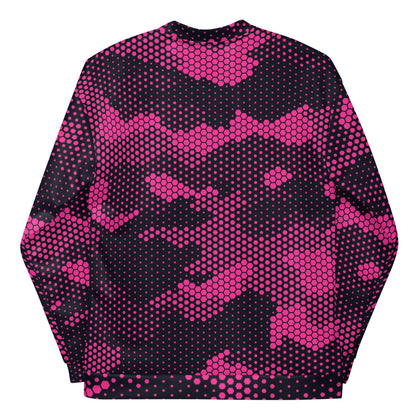 Camo Bomber Jacket | Unisex | Pink Digital Dotted