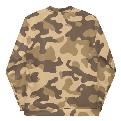 Camo Bomber Jacket | Unisex | Khaki Camouflage