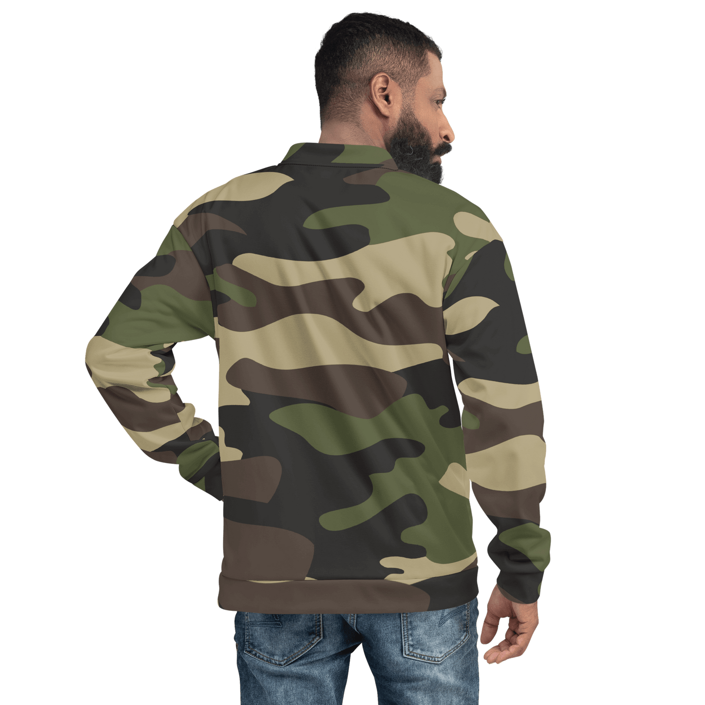 Camo Bomber Jacket | Unisex | Classic Green