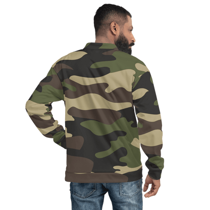 Camo Bomber Jacket | Unisex | Classic Green