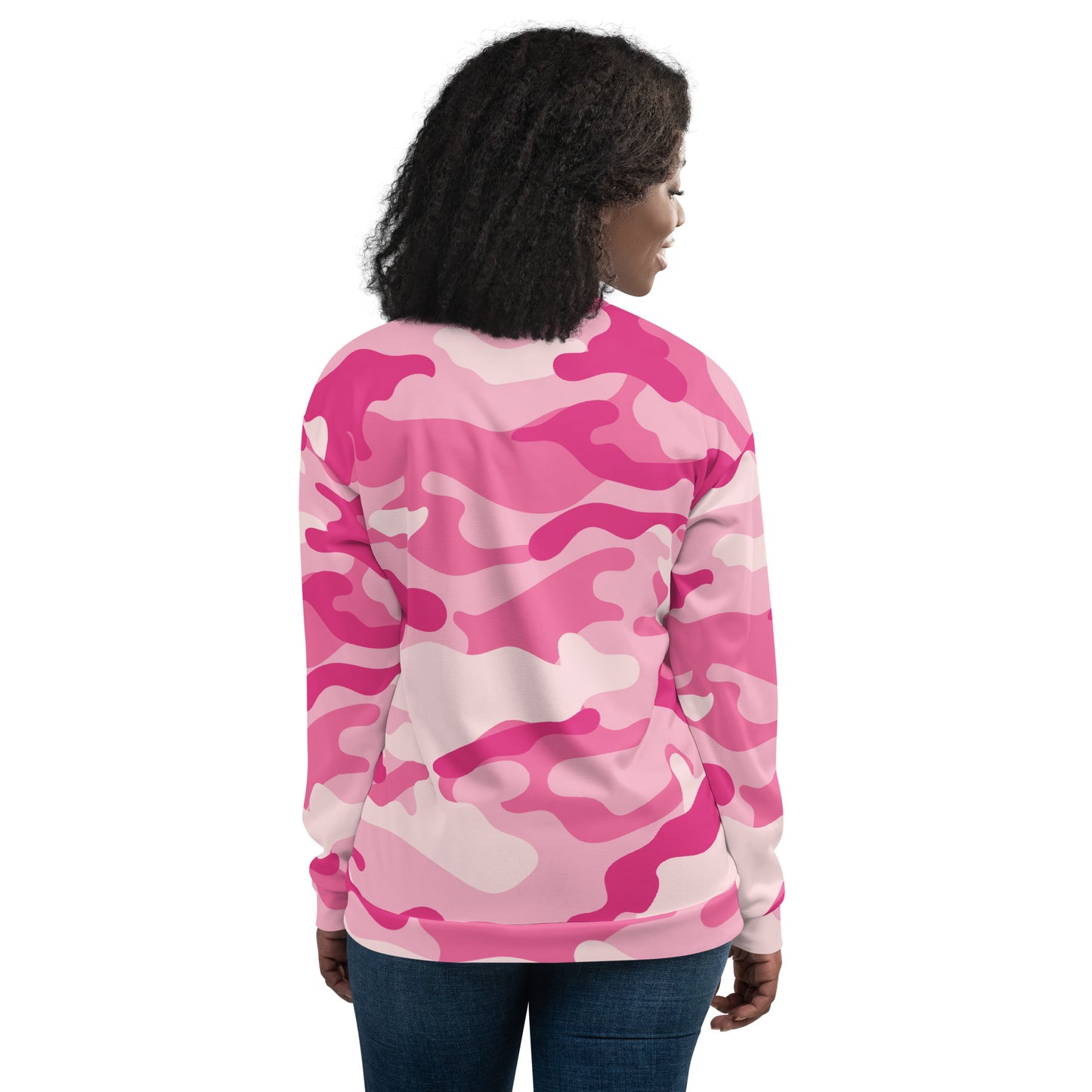 Camo Bomber Jacket | Unisex | Lavender Pink Camouflage