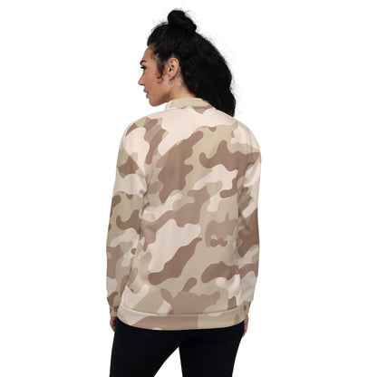 Camo Bomber Jacket | Unisex | Desert Brown Camouflage