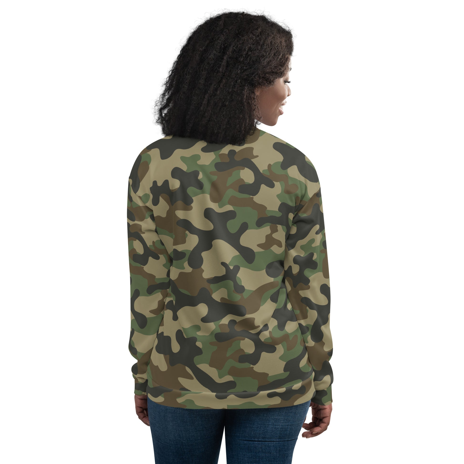 Camo Bomber Jacket | Unisex | Military Brown Camouflage