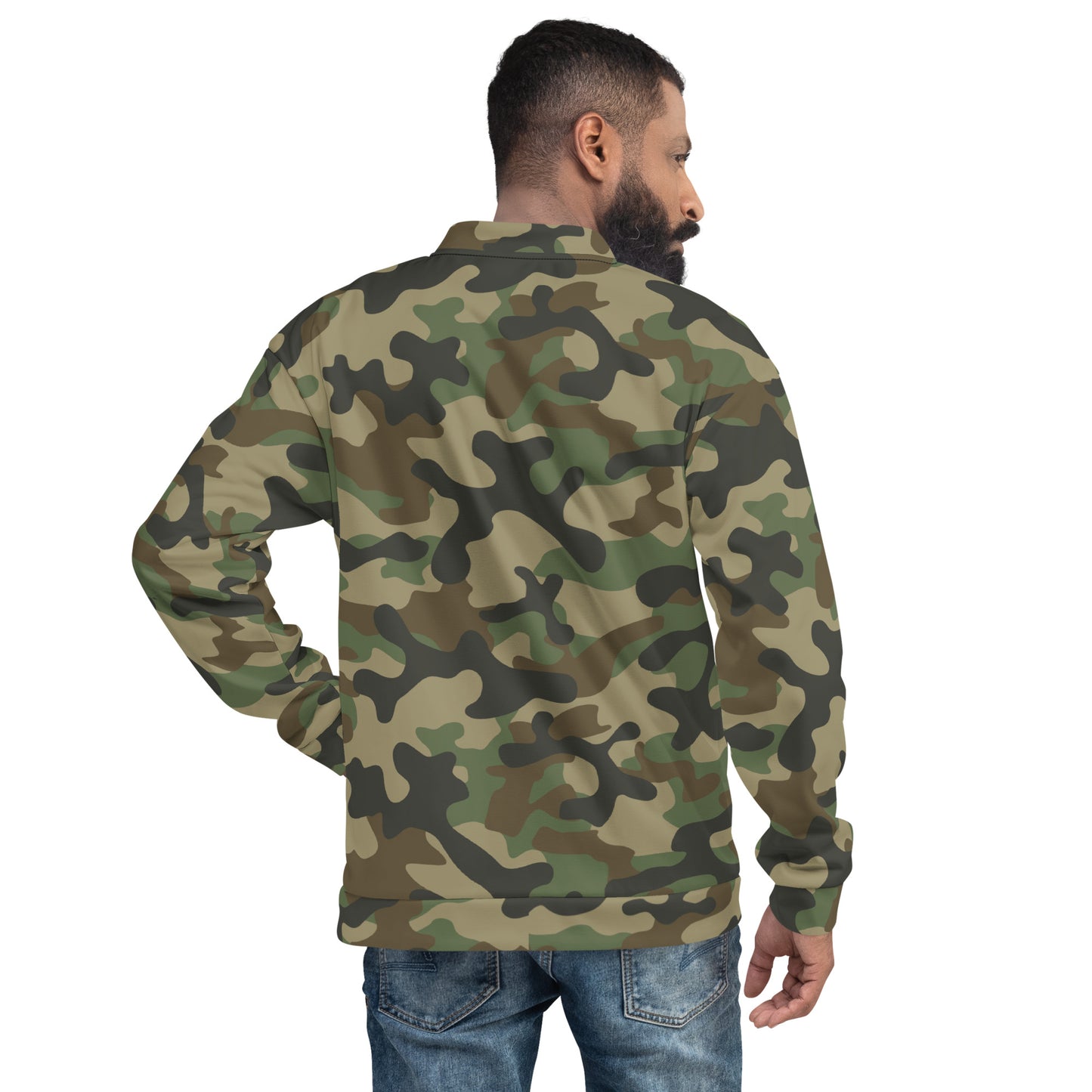 Camo Bomber Jacket | Unisex | Military Brown Camouflage