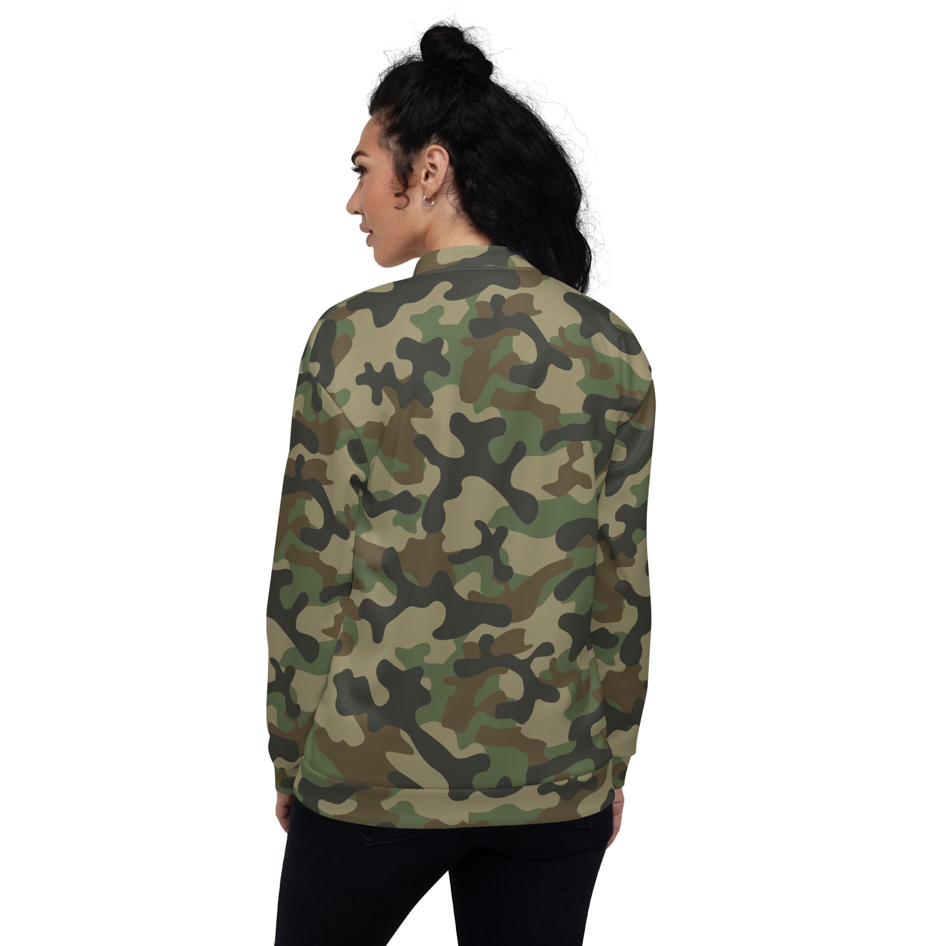 Camo Bomber Jacket | Unisex | Military Brown Camouflage