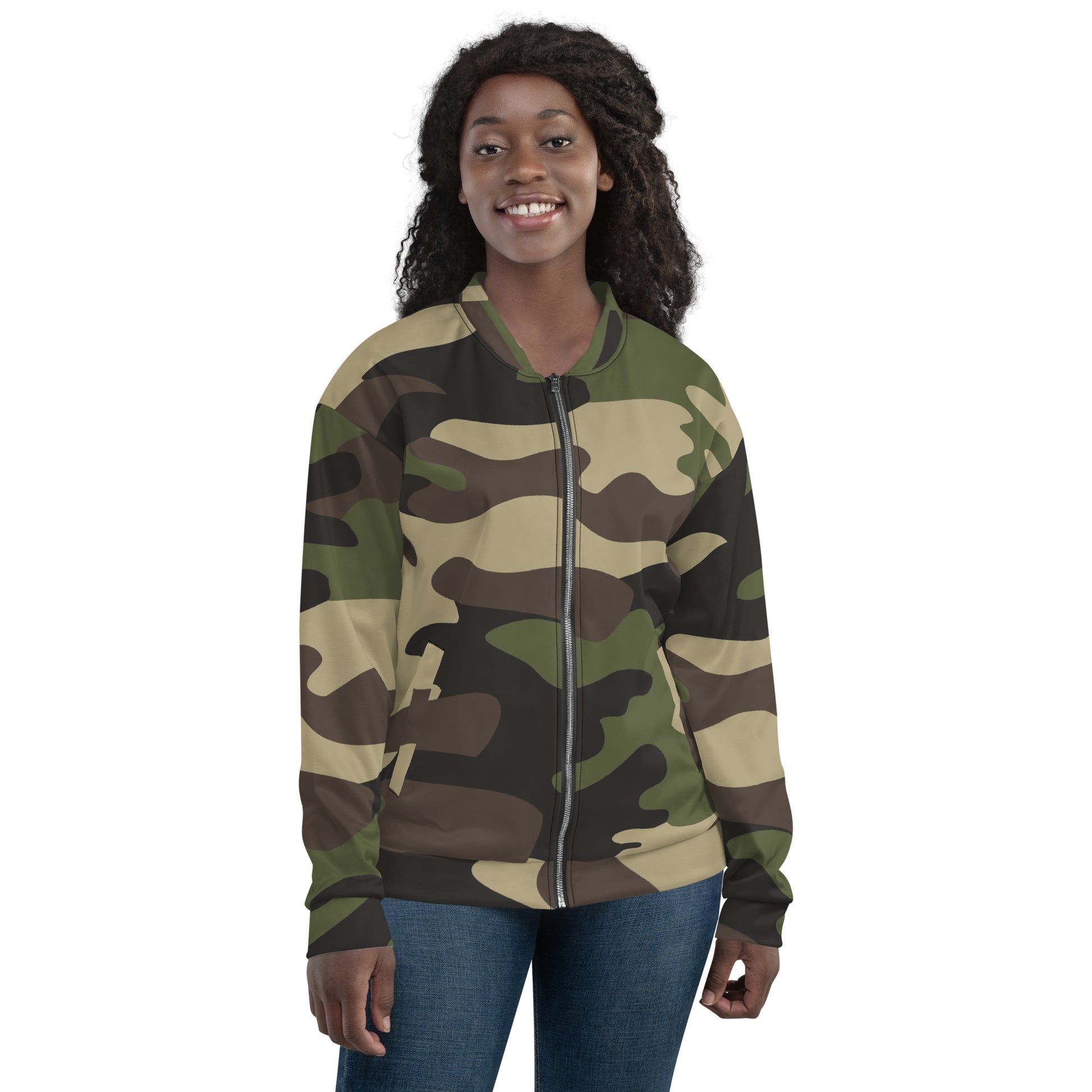 Camo Bomber Jacket | Unisex | Classic Green