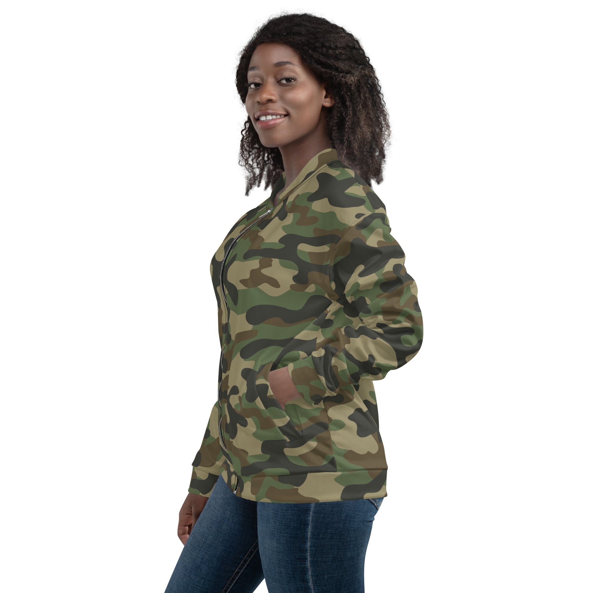 Camo Bomber Jacket | Unisex | Military Brown Camouflage