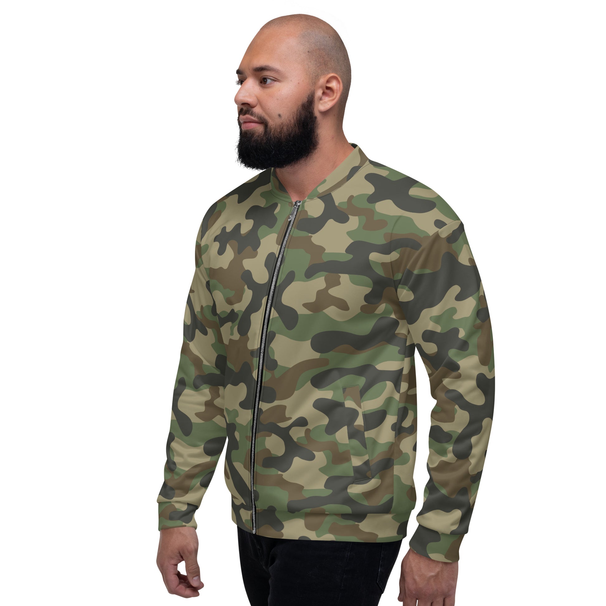 Camo Bomber Jacket | Unisex | Military Brown Camouflage