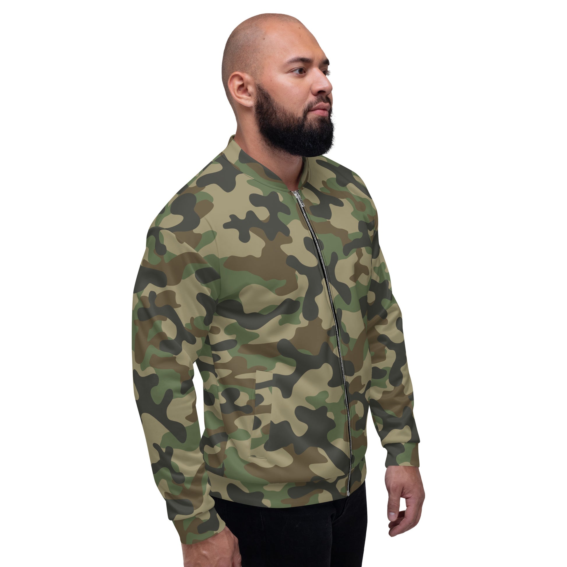 Camo Bomber Jacket | Unisex | Military Brown Camouflage