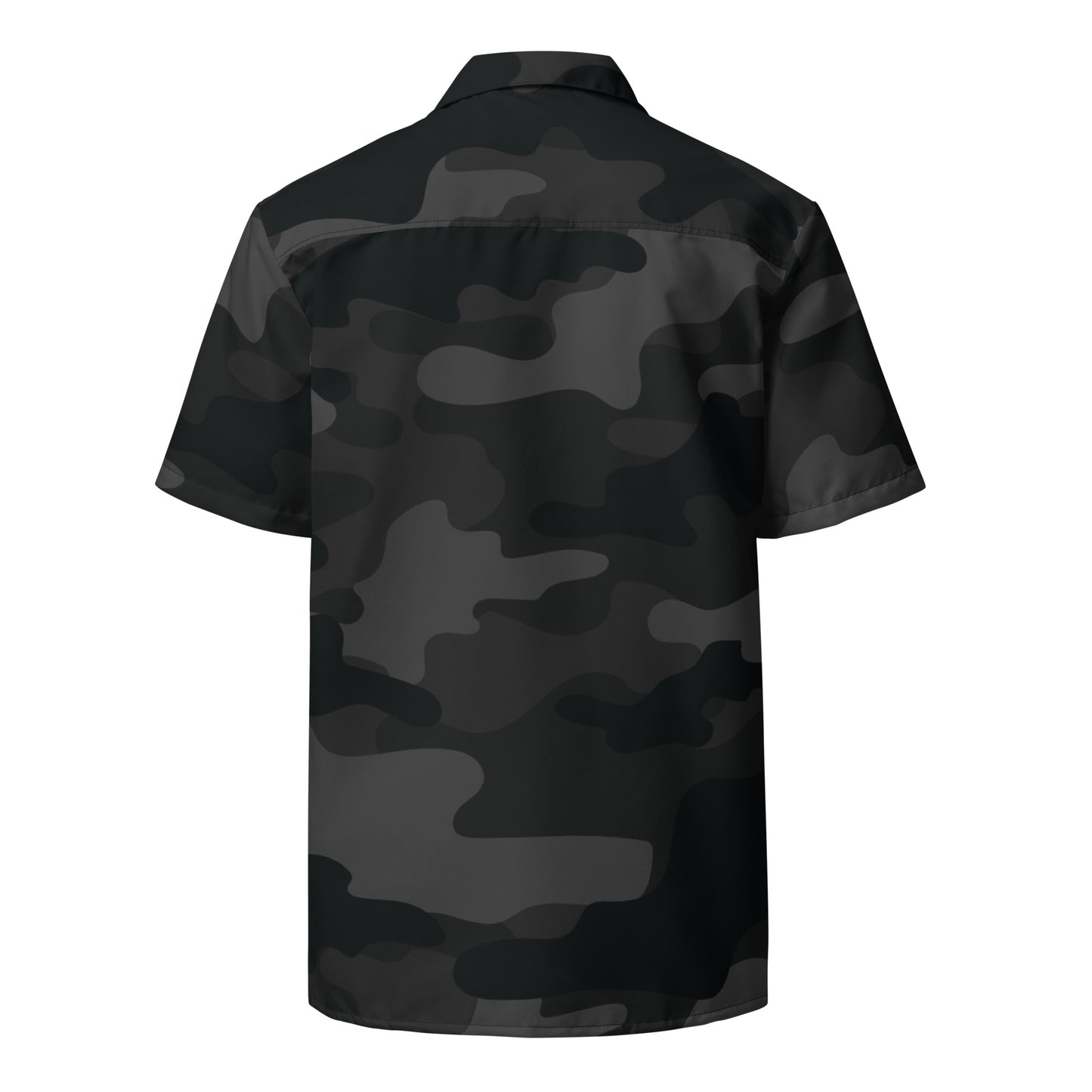 Camo Button Up Shirt | Black Camouflage