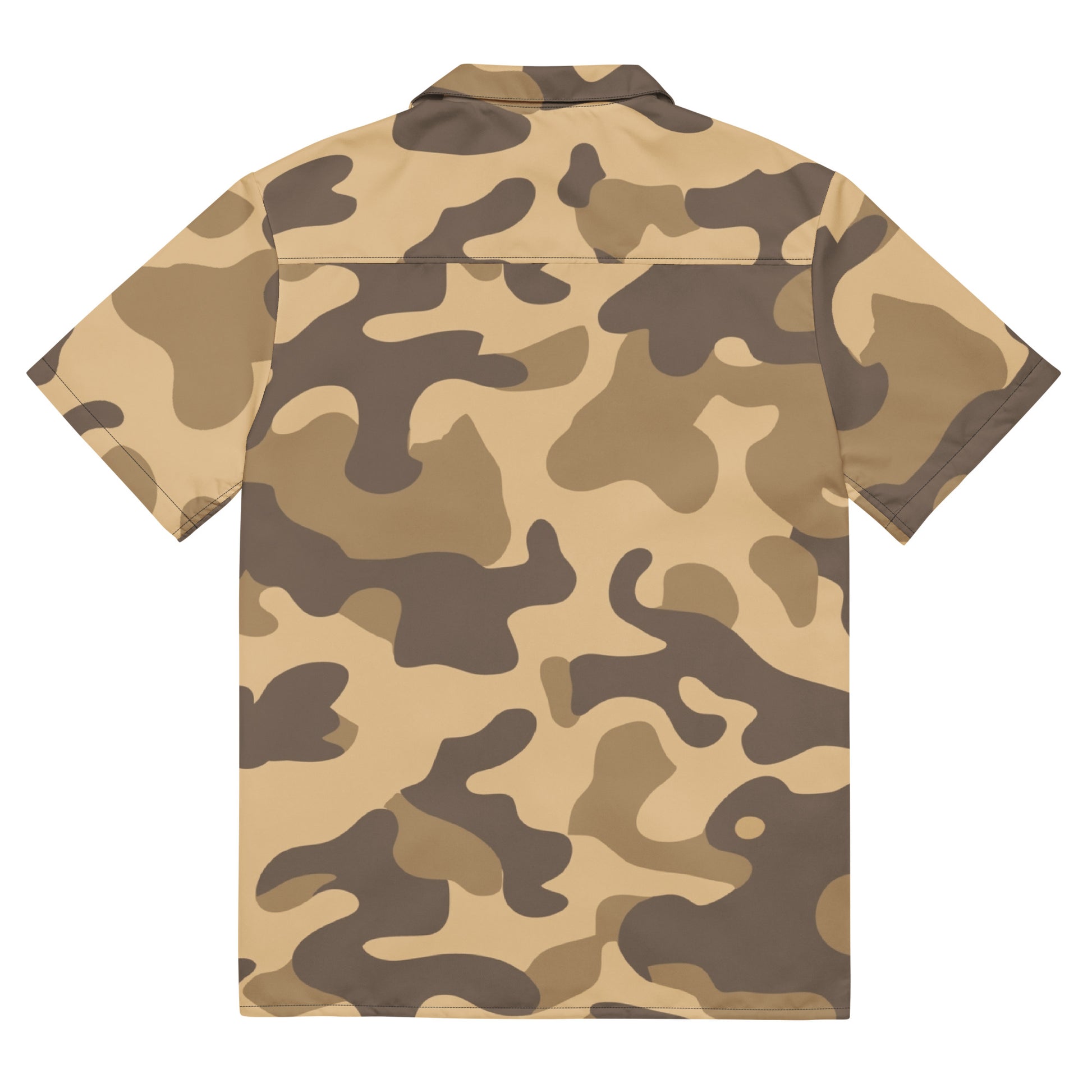 Camo Button Up Shirt | Khaki Camouflage