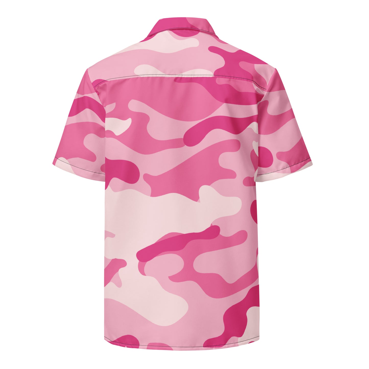 Camo Button Up Shirt | Lavender Pink Camouflage