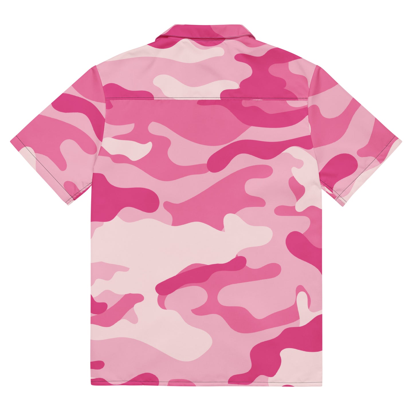 Camo Button Up Shirt | Lavender Pink Camouflage