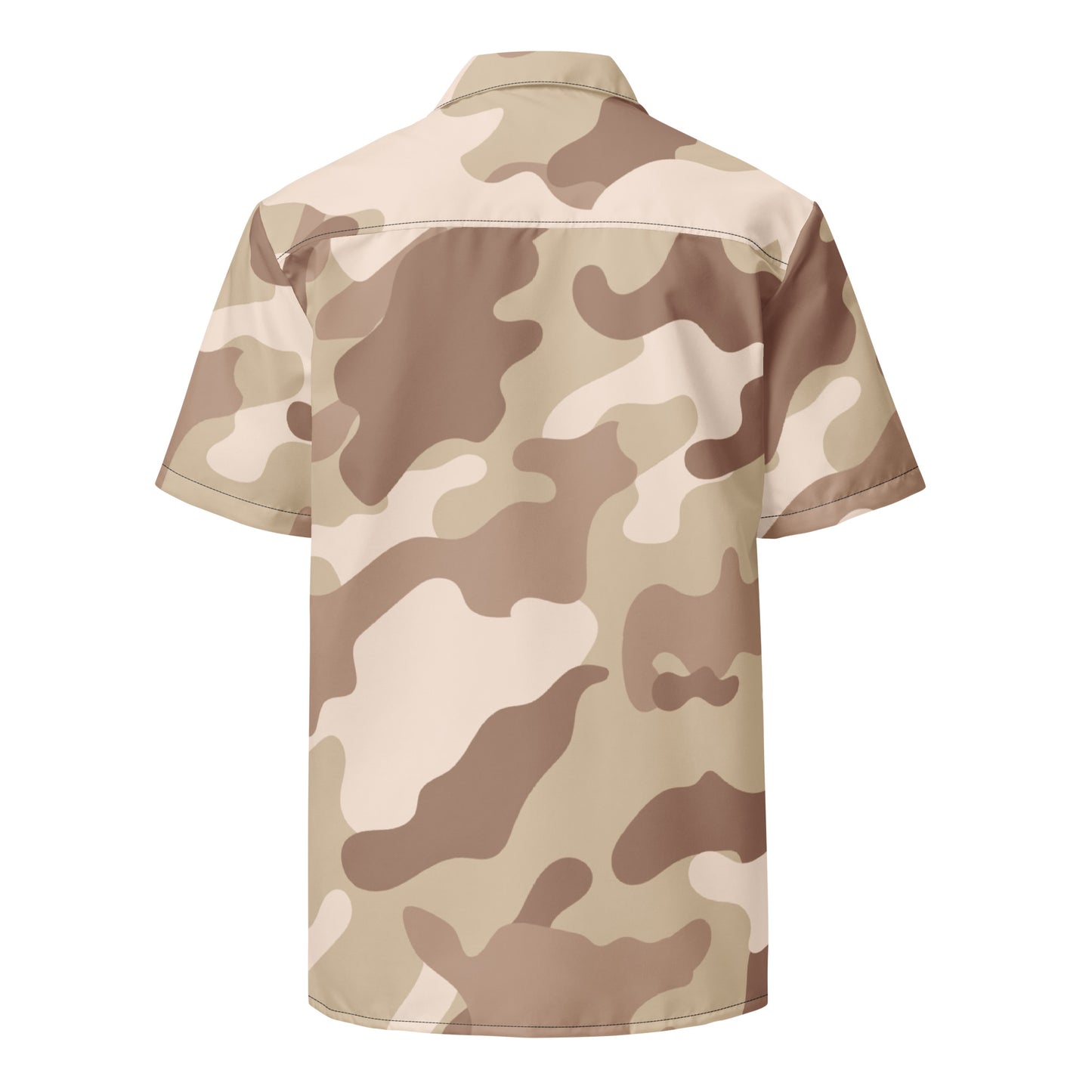 Camo Button Up Shirt | Desert Brown Camouflage