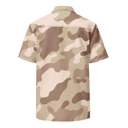 Camo Button Up Shirt | Desert Brown Camouflage