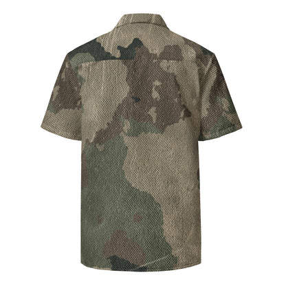 Camo Button Up Shirt | Dirty Old Brown Camouflage